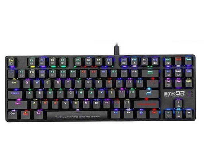 ARMAGGEDDON MECHANICAL LOW PROFILE KEYBOARD RGB FALCONET RED