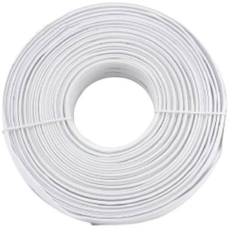 CABLEXPERT FLAT TELEPHONE CABLE STRANDED WIRE 100m WHITE 4 WIRES