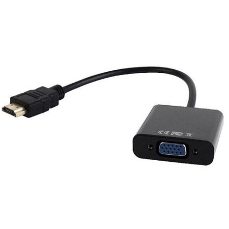 CABLEXPERT HDMI TO VGA AND AUDIO ADAPTER CABLE SINGLE PORTBLACK
