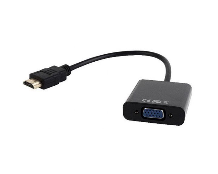 CABLEXPERT HDMI TO VGA AND AUDIO ADAPTER CABLE SINGLE PORTBLACK