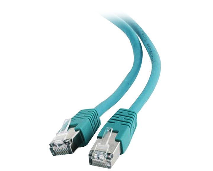CABLEXPERT FTP CAT6 PATCH CORD GREEN SHIELDED 1M