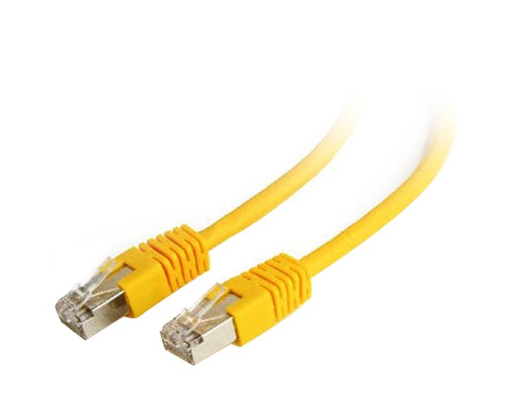CABLEXPERT FTP CAT6 PATCH CORD YELLOW SHIELDED 1M