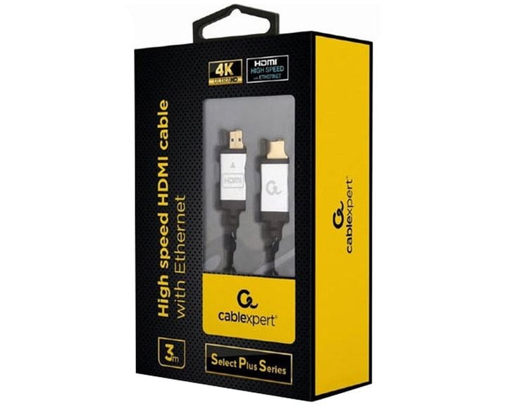 CABLEXPERT 4K HIGH SPEED HDMI CABLE WITH ETHERNET 'SELECT PLUS SERIES' 3M