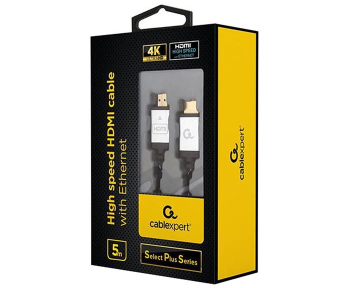 CABLEXPERT 4K HIGH SPEED HDMI CABLE WITH ETHERNET 'SELECT PLUS SERIES' 5M