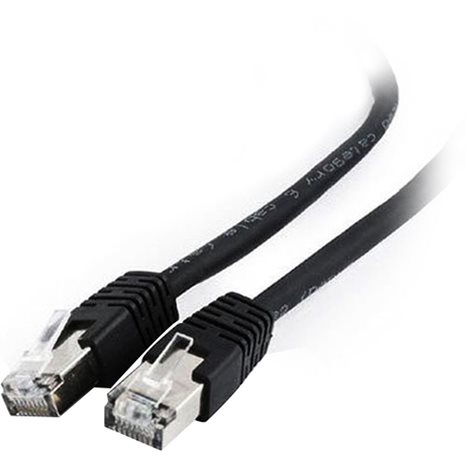 CABLEXPERT FTP CAT6 PATCH CORD BLACK SHIELDED 1M