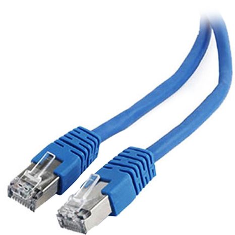 CABLEXPERT FTP CAT6 PATCH CORD BLUE SHIELDED 1M