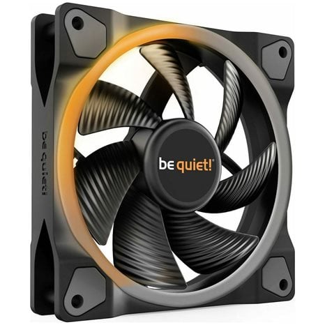 BEQUIET FAN LIGHT WINGS 120MM PWM BL072, ARGB, 1700RPM, 41,51CFM/70,53M3/H, 20,6 DB, LIFESPAN 60000H, BLACK, 3YW.