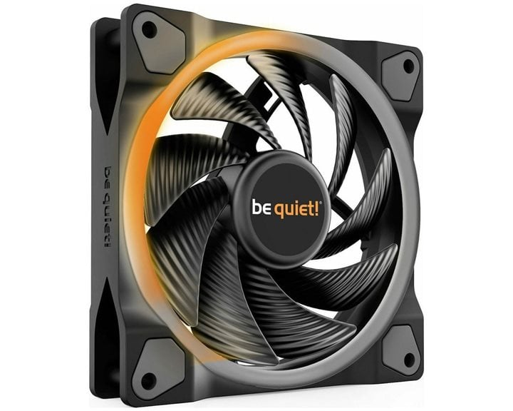 BEQUIET FAN LIGHT WINGS 120MM PWM HIGH-SPEED BL073, ARGB, 2500RPM, 52,3CFM/88,86M3/H, 31 DB, LIFESPAN 60000H, BLACK, 3YW.