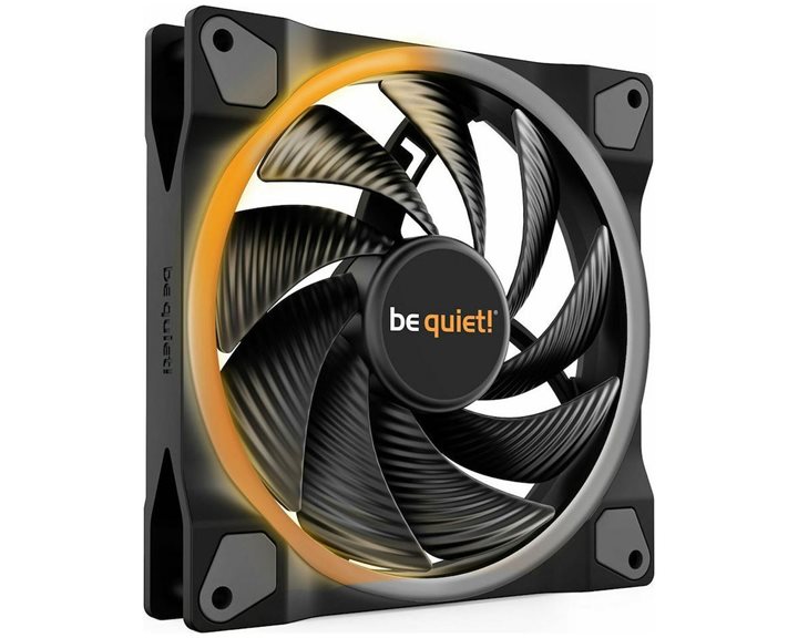 BEQUIET FAN LIGHT WINGS 140MM PWM HIGH-SPEED BL075, ARGB, 2200RPM, 71,7CFM/121,82M3/H, 31 DB, LIFESPAN 60000H, BLACK, 3YW.
