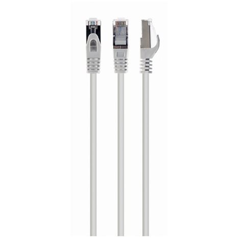 CABLEXPERT FTP CAT6 PATCH CORD WHITE SHIELDED 1M