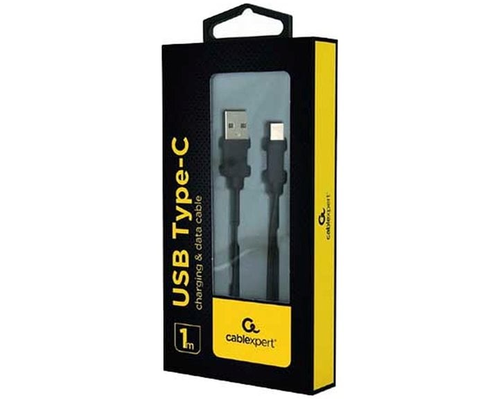 CABLEXPERT USB2,0 AM TO TYPE-C CABLE 1M BLACK RETAIL PACK