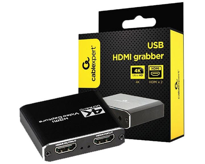 CABLEXPERT USB HDMI GRABBER 4K PASS-THROUGH HDMI
