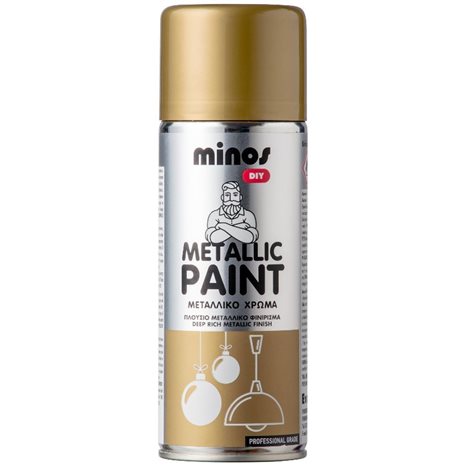 Minos Metallic Paint Χρυσό 400ml 9194