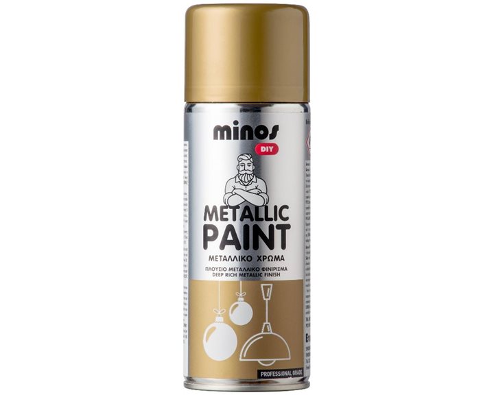 Minos Metallic Paint Χρυσό 400ml 9194