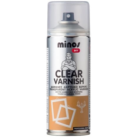 Minos Clear Varnish Spray 400ml 9207
