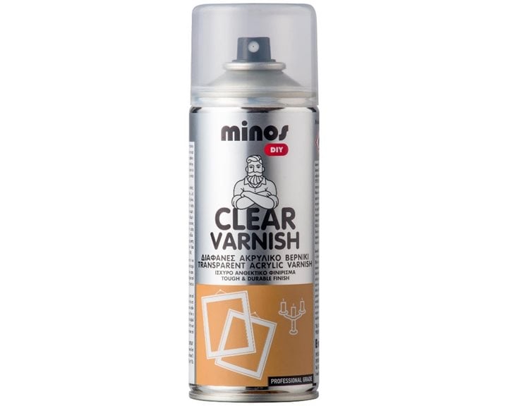 Minos Clear Varnish Spray 400ml 9207