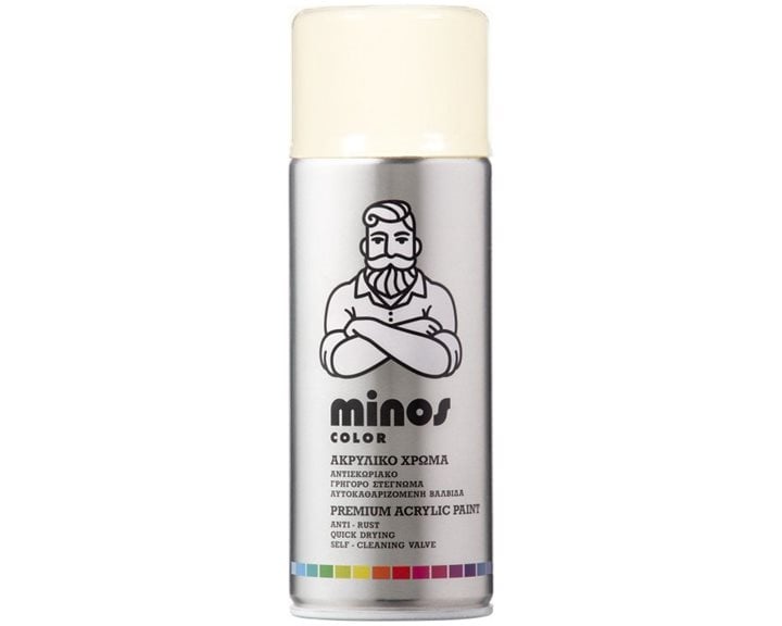 Minos Color Spray Ral 9001 Λευκό Κρεμ 400ml