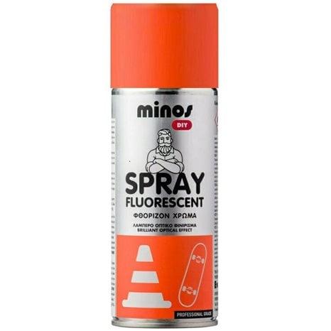 Minos Fluorescent Paint Πορτοκαλί 400ml 9198