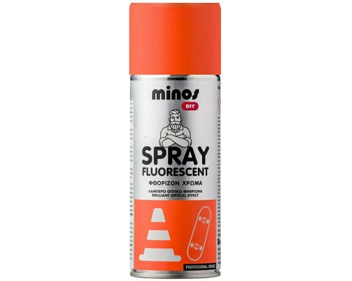 Minos Fluorescent Paint Πορτοκαλί 400ml 9198