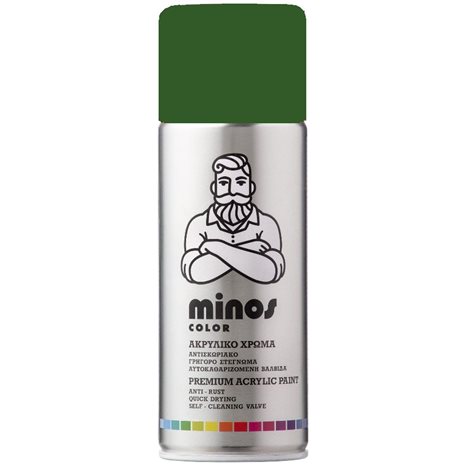 Minos Color Spray RAL 6002 Πράσινο 400ml