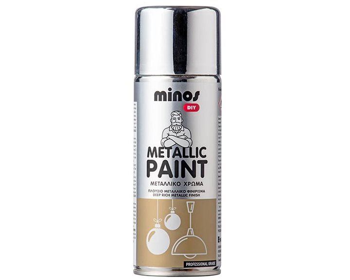 Minos Metallic Paint Χρώμιο 400ml 9195