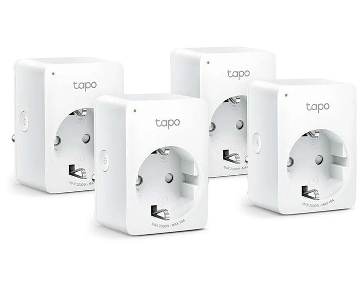 Tp-Link Mini Smart Wi-Fi Socket Tapo P100(4-Pack) (Tpp100(4-Pack)) (Tapo P100(4-Pack))