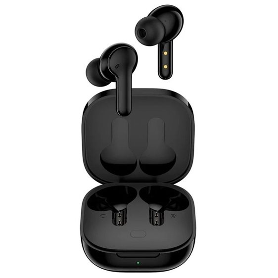 QCY T13 TWS Black Dual Driver 4-Mic Noise Cancel. True Wireless Earbuds - Quick Charge 380mAh