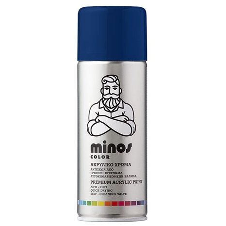 Minos Color Spray Ral 5010 Μπλε 400ml