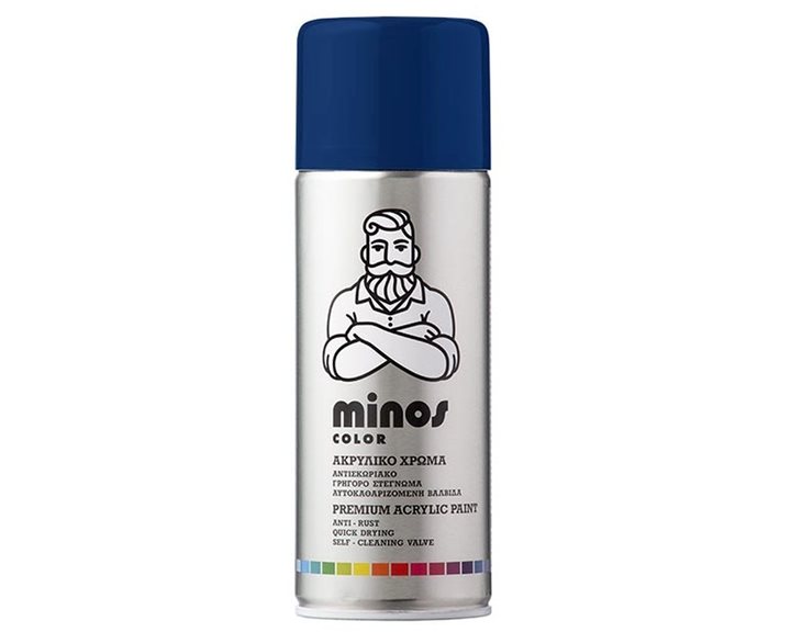 Minos Color Spray Ral 5010 Μπλε 400ml