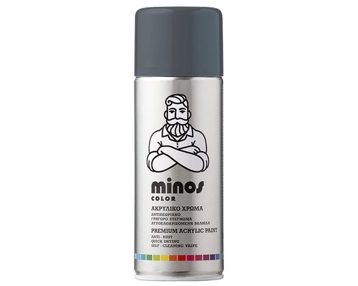 Minos Color Spray RAL 7011 Γκρι Σιδήρου 400ml