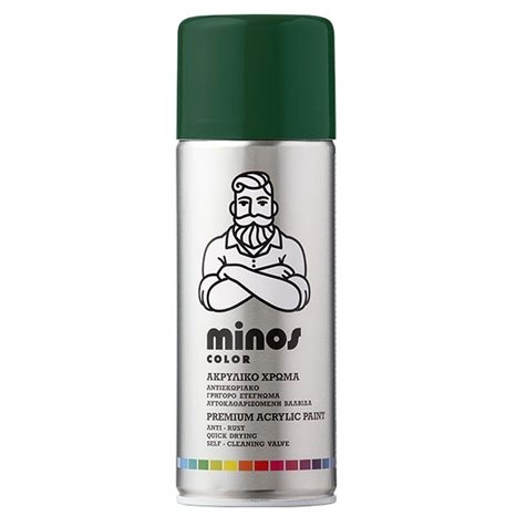 Minos Color Spray RAL 6009 Πράσινο Ελάτης 400ml