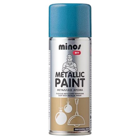 Minos DIY Metallic Paint Spray Ral 5026 Μπλε 400ml