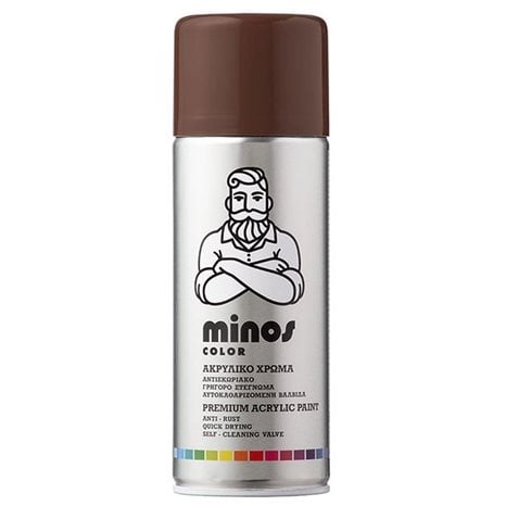 Minos Color Spray RAL 8007 Καφέ 400ml