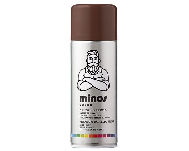 Minos Color Spray RAL 8007 Καφέ 400ml