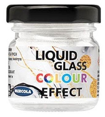 Liquid Glass Colour Πέρλε Λευκή Πάστα 30ml