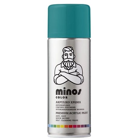 Minos Color Spray Ral 5018 Μπλε Τυρκουάζ 400ml