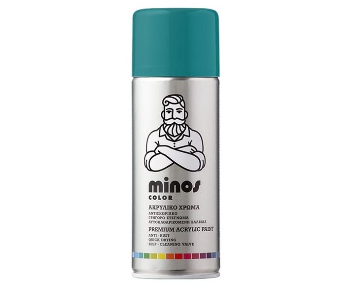 Minos Color Spray Ral 5018 Μπλε Τυρκουάζ 400ml