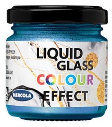 Liquid Glass Colour Metallic Μπλε Πάστα 90ml (3569)