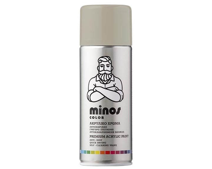 Minos Color Spray RAL 7032 Γκρι Βοτσάλου 400ml