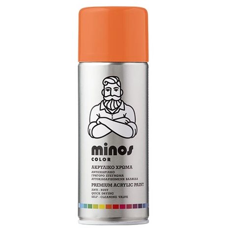 Minos Color Spray Ral 2003 Πορτοκαλί Παστέλ 400ml