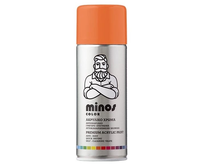 Minos Color Spray Ral 2003 Πορτοκαλί Παστέλ 400ml
