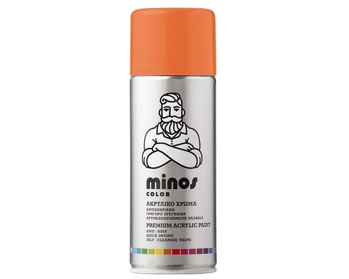 Minos Color Spray RAL 2003 Πορτοκαλί Παστέλ 400ml