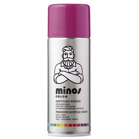 Minos Color Spray RAL 4006 Μωβ 400ml
