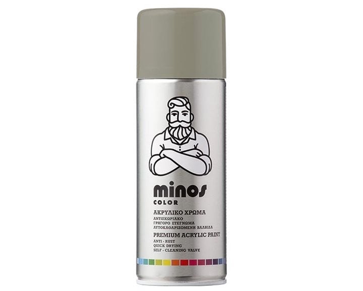 Minos Color Spray Ral 7023 Γκρι Σκυροδέματος 400ml