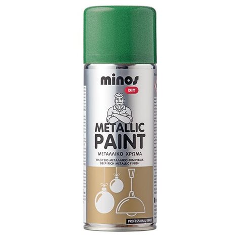Minos DIY Metallic Paint Spray Ral 6034 Πράσινο 400ml