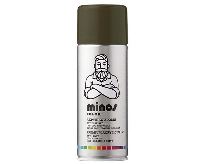 Minos Color Spray Ral 6003 Πράσινο Ελιάς 400ml 9255