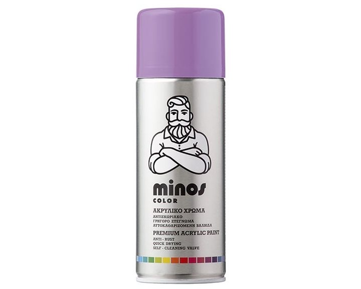 Minos Color Spray RAL 4005 Μπλε Λιλά 400ml