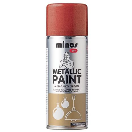 Minos Metallic Paint Κόκκινο 400ml