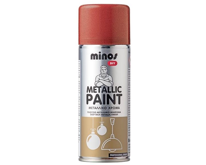 Minos Metallic Paint Κόκκινο 400ml
