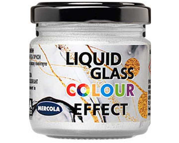 LIQUID GLASS COLOUR ΠΕΡΛΕ ΛΕΥΚΗ ΠΑΣΤΑ 90ml (3576)
